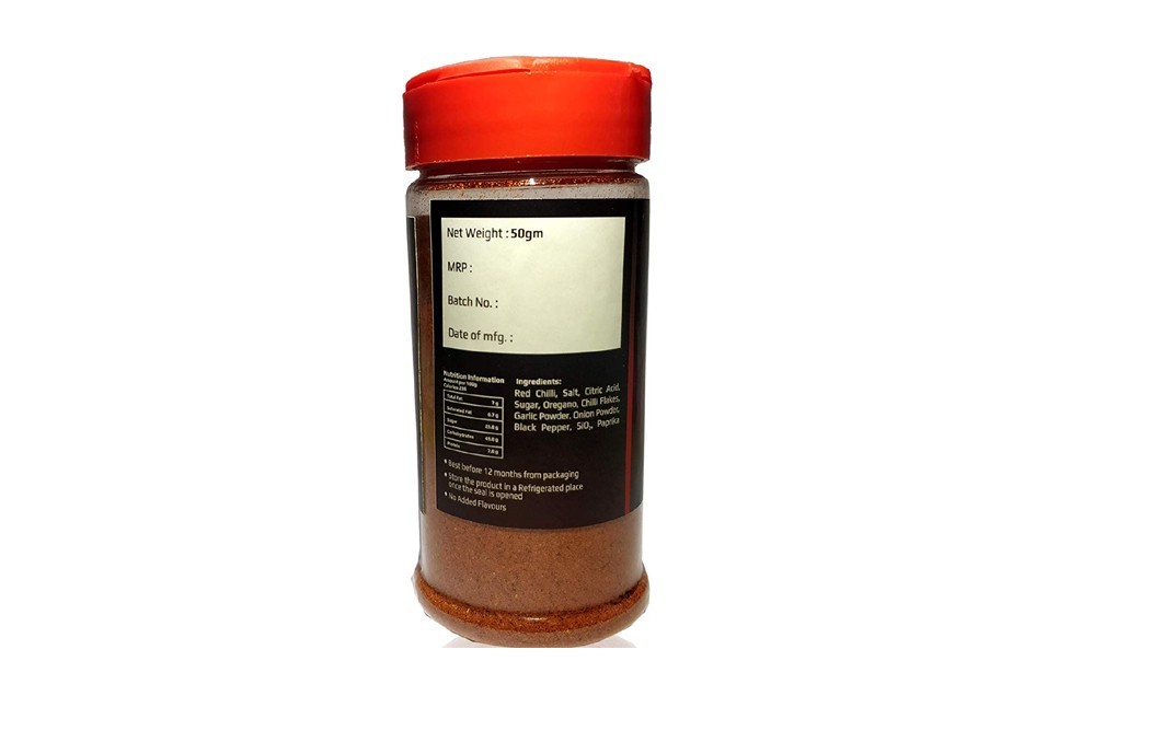 Mirchillion Peri Peri Seasoning    Glass Jar  50 grams